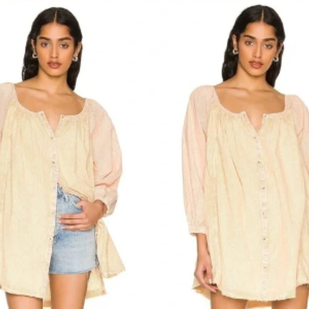 We The Free Cream Tunic Top